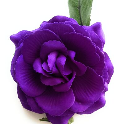 Fiore di flamenco a pelo medio Ø13cm Viola