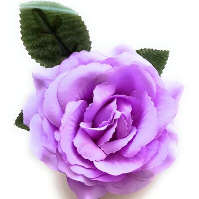 Flamenco-Blume mit mittlerem Haar Ø13cm Lavendel