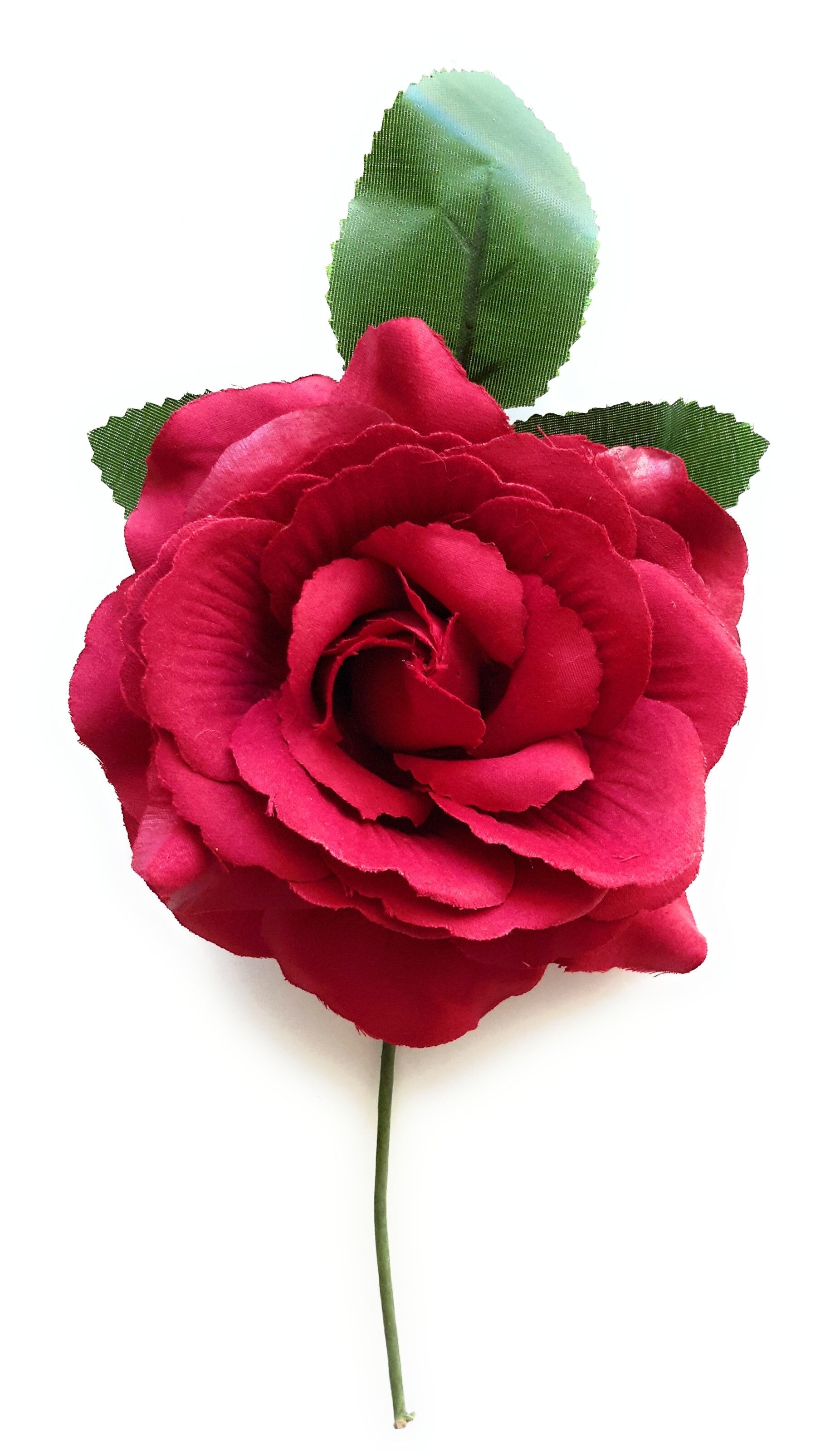 Fiore Flamenco Capelli Medi Ø13cm Bordeaux