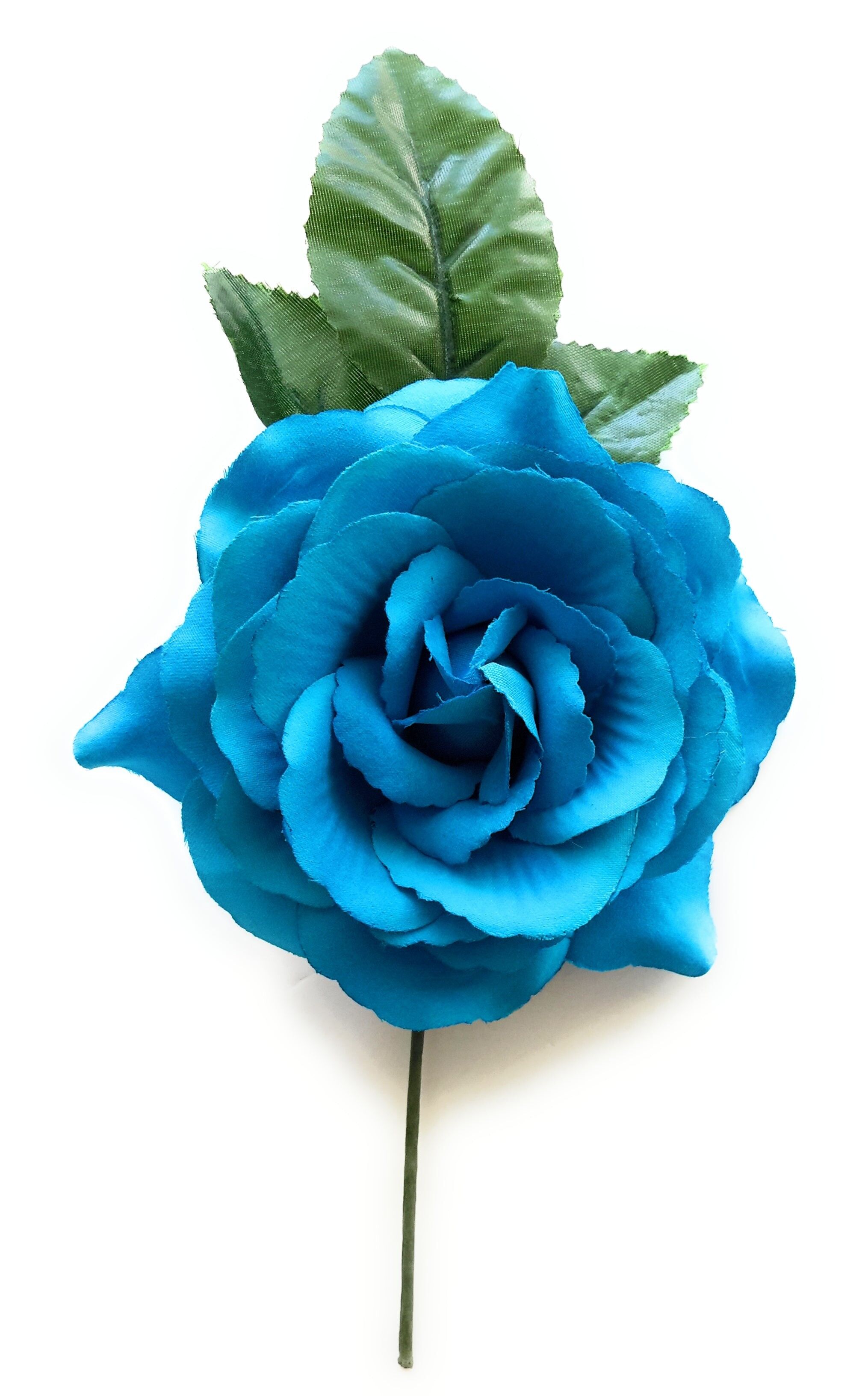 Fiore di flamenco a pelo medio Ø13cm Blu cobalto