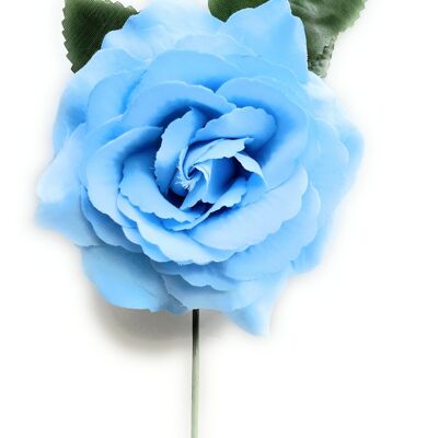 Medium Hair Flamenco Flower Ø13cm Light Blue