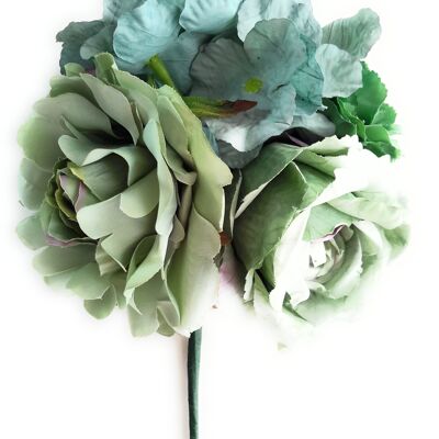 Bouquet Fleurs Flamenco Foire d'Avril Séville Vert