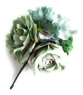 Bouquet Fleurs Flamenco Foire d'Avril Séville Vert 2