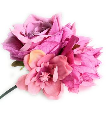 Bouquet de Fleurs Flamenco Foire d'Avril Séville Malva 2