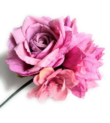 Bouquet de Fleurs Flamenco Foire d'Avril Séville Malva 5