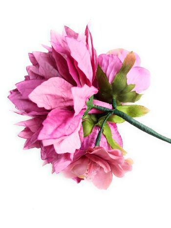 Bouquet de Fleurs Flamenco Foire d'Avril Séville Malva 7