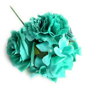Bouquet Fleurs Flamenco Foire d'Avril Séville Turquoise 5
