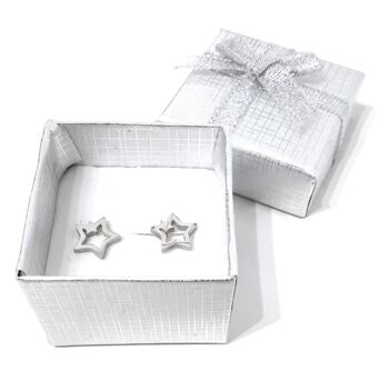 Boucles d'oreilles Argent Petites étoiles 2