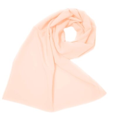 Silk Crepe Shawl Salmon (50x150cm)