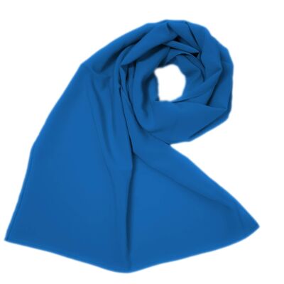 Scialle in crêpe di seta Azzurro (50x200cm)