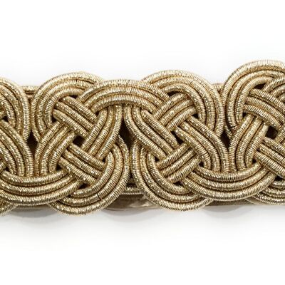 Elastic Belt Knots Gold