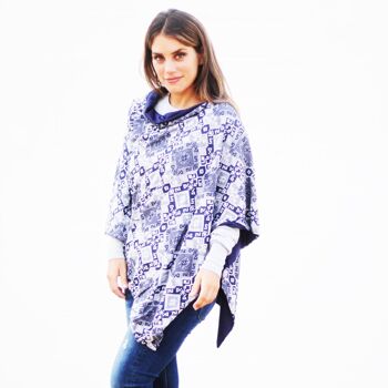 Poncho réversible IKAT/Marine (dernière unité !) 8