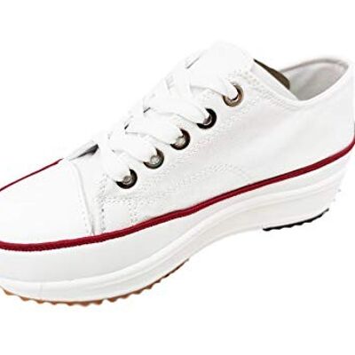 Low Maxi Platform Sneakers · White Red Edge (T.37, T.38, T.39 last units!) 