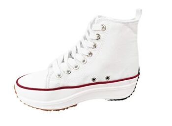 Chaussures longues à plateforme haute · Bord rouge blanc (dernière unité !) 1