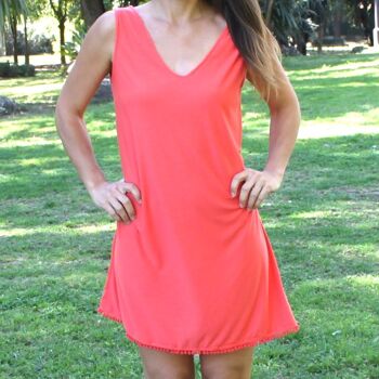 Robe fluide Coral Madroños (S/M) 4