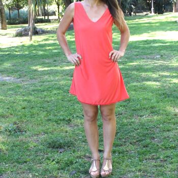 Robe fluide Coral Madroños (S/M) 5