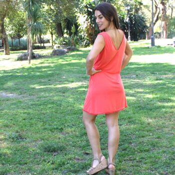 Robe fluide Coral Madroños (S/M) 6