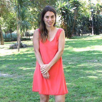 Robe fluide Coral Madroños (S/M) 7