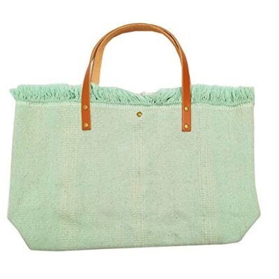 Bolso Shopper Tendencia · Varios Colores - Verde Claro (Medidas: 52x35x12cm)