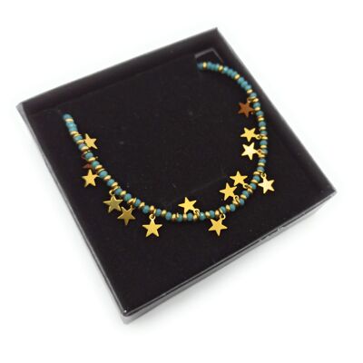 Little Stars Choker Hellblau