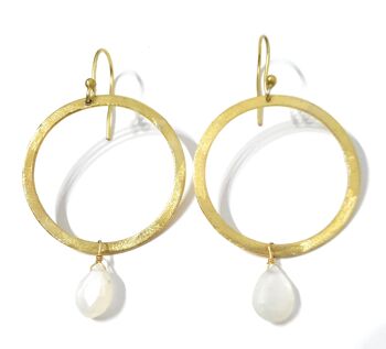 Boucles d'Oreilles 24K Bijou HOOP (Fait Main) 1