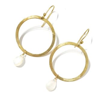 Boucles d'Oreilles 24K Bijou HOOP (Fait Main) 7