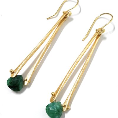 24K Jewel Earrings · JADE (Handmade)