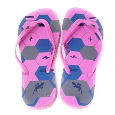 Women's Flip Flops · Hexagon - Pink