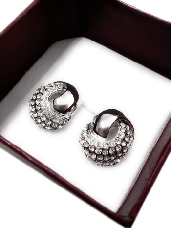 Boucles d'Oreilles Argent Zircon 1