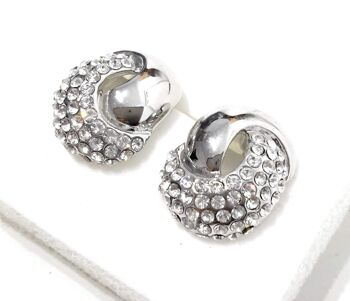 Boucles d'Oreilles Argent Zircon 5