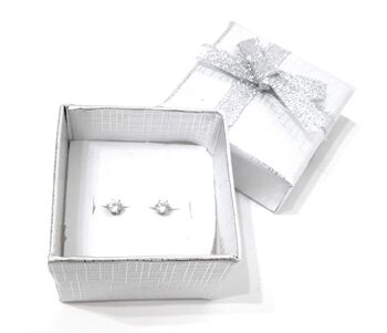 Boucles d'Oreilles Zircone Rondes - Rondes Zircone 7mm 5