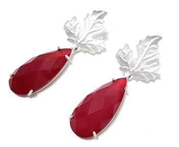 Boucles d'Oreilles Erable Fuchsia 5