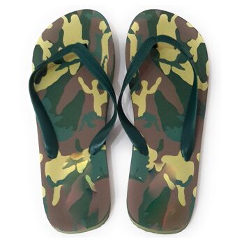 Tongs · Homme (plusieurs modèles) - Vert Camouflage