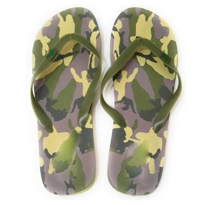Flip-Flops · Herren (mehrere Modelle) – Olive Camouflage