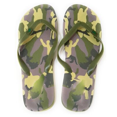 Tongs · Homme (plusieurs modèles) - Olive Camouflage