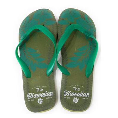 Flip Flops · Man (several models) - Green Hawaii Sole Green Strap