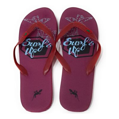 Flip Flops Man (several models) - Bordeaux Surf Sole Bordeaux Strap