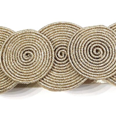 Cintura Elastica Circles Oro