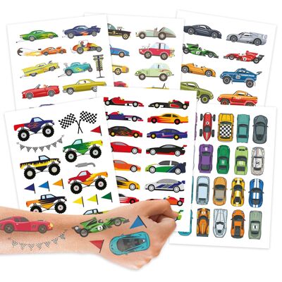 Tatouages pour enfants - voitures - set 25