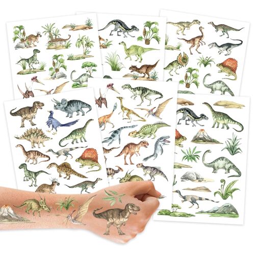 Kindertattoos - Welt der Dinos - Set 27