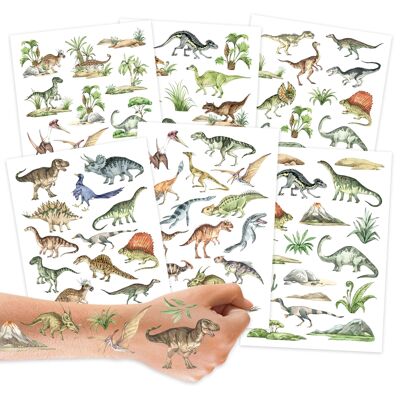 Tatuaggi per bambini - Mondo dei dinosauri - Set 27