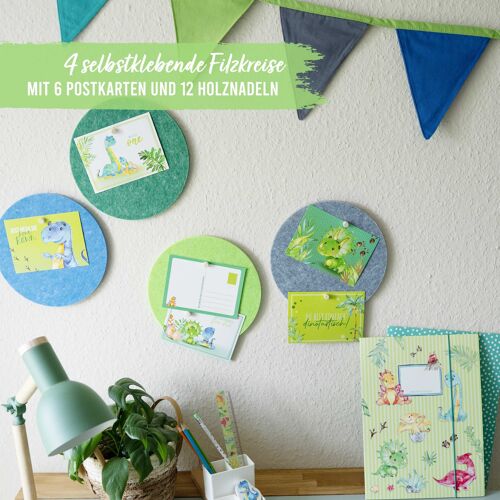 Pinnwandtafel Set - Dinosaurier - Set 5