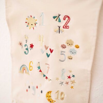 Wall Hanger Tapestry - Numbers - Set of 4