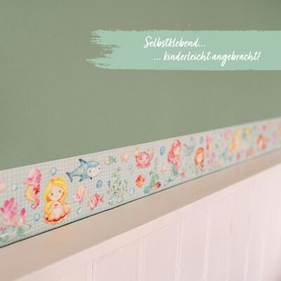 Cenefa infantil - sirena - set 1
