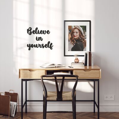 Wooden-Wall Cutout-Believe in yourself - Set 8