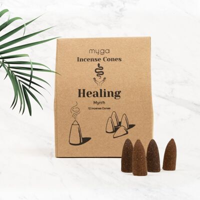 Healing - Myrrh - Dhoop Incense Cones
