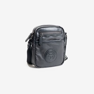 Reporter bag for men, black color, Nylon sport collection - 16x20x7 cm