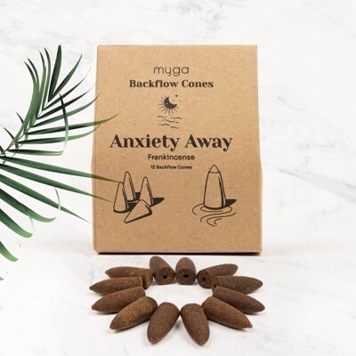 Anxiety Away - Frankincense - Backflow Incense Cones
