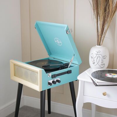 Retro Record Player on Legs - Bluetooth & FM