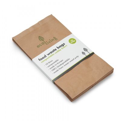 Sacchetti di carta per rifiuti alimentari compostabili